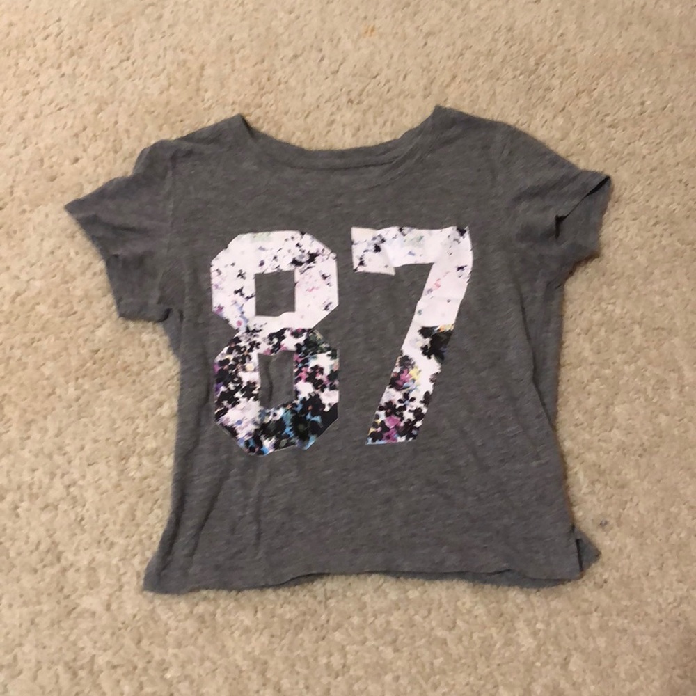Gray Crop Top